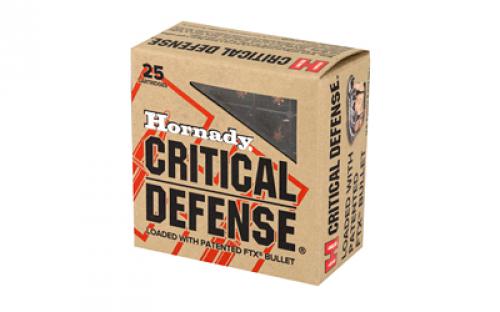 Hornady Critical Defense, 25 ACP, 35 Grain, FlexTip, 25 Round Box 90014