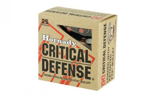 Hornady Critical Defense, 32 H&R, 80 Grain, FlexTip, 25 Round Box 90060