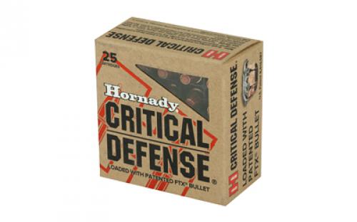 Hornady Critical Defense, 32 ACP, 60 Grain, FlexTip, 25 Round Box 90063