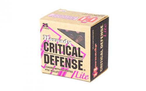 Hornady Critical Defense, 38 Special, 90 Grain, Flex Tip, 25 Round Box 90300