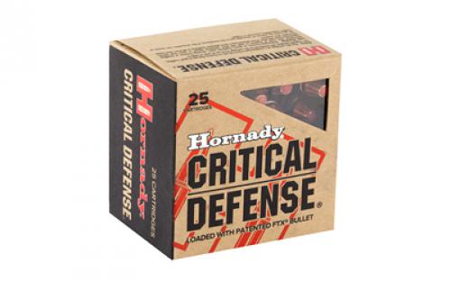 Hornady Critical Defense, 38 Special +P, 110 Grain, Flex Tip, 25 Round Box 90311