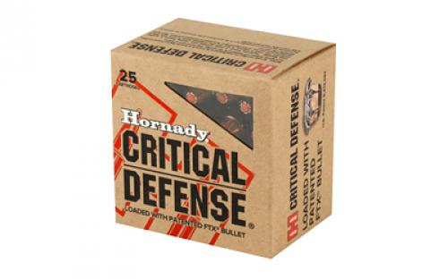 Hornady Critical Defense, 357MAG, 125 Grain, Flex Tip, 25 Round Box 90500