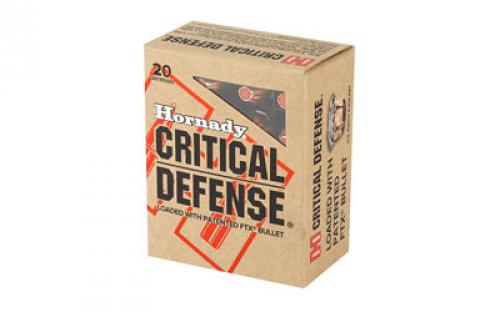 Hornady Critical Defense, 45ACP, 185 Grain, Flex Tip, 20 Round Box 90900