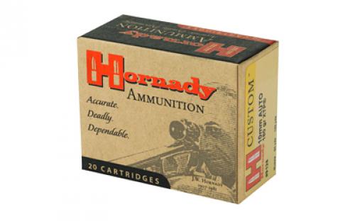 Hornady Custom Ammunition, 10MM, 180 Grain, XTP, 20 Round Box 9126