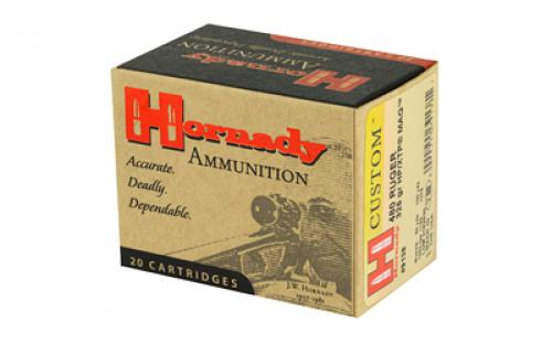 Hornady Custom, 480 Ruger, 325 Grain, XTP, 20 Round Box 9138