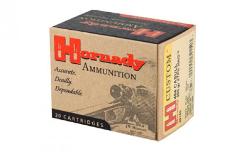 Hornady Custom, 454 Casull, 300 Grain, Jacketed Hollow Point, 20 Round Box 9150