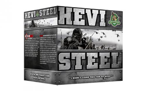 HEVI-Shot HEVI-Shot, HEVI-Steel, 12 Gauge 3, Max Dram, 1 1/4 oz, #2 Shot Size, 25Rd Box HS60002