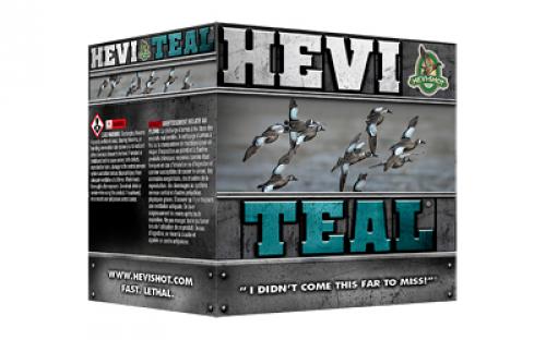 HEVI-Shot HEVI-Shot, HEVI-Teal, 12 Gauge 3, Max Dram, 1 1/4 oz, #6 Shot Size, 25Rd Box HS60006