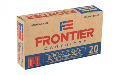 Frontier Cartridge Lake City, 556 NATO, 55 Grain, Hollow Point Match, 20 Round Box FR240