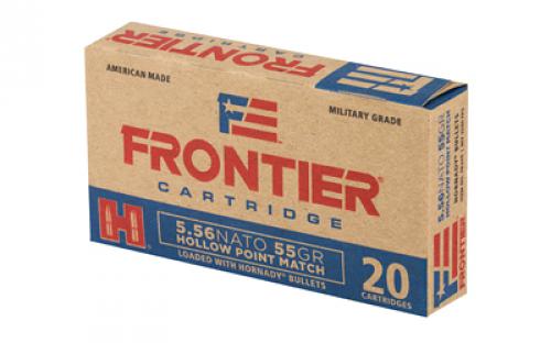 Frontier Cartridge Lake City, 556 NATO, 55 Grain, Hollow Point Match, 20 Round Box FR240