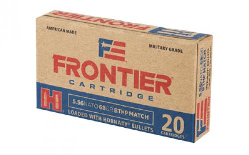 Frontier Cartridge Lake City, 556 NATO, 68 Grain, Boat Tail Hollow Point, 20 Round Box FR310