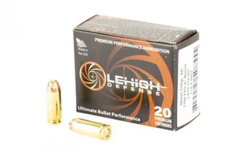 Lehigh Defense Xtreme Defense, 10MM, 115 Grain, XD FTM, 20 Round Box LA10-115-XD