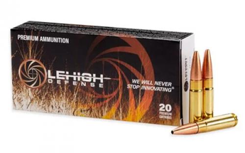 Lehigh Defense Controlled Chaos, 300 Blackout, 115 Grain, Fracturing Tip FBHP, 20 Round Box LA300BLK-115-CC