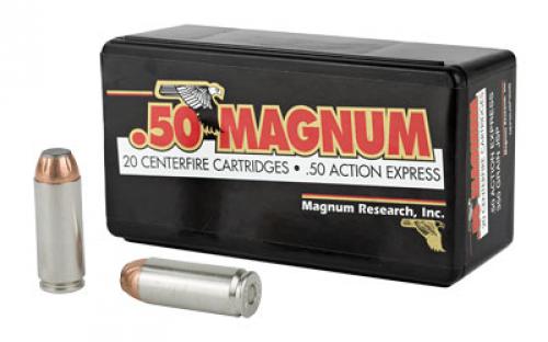 Magnum Research Blount, 50 Action Express, 350 Grain, Jacketed Soft Point, 20 Round Box DEP50JSP350B