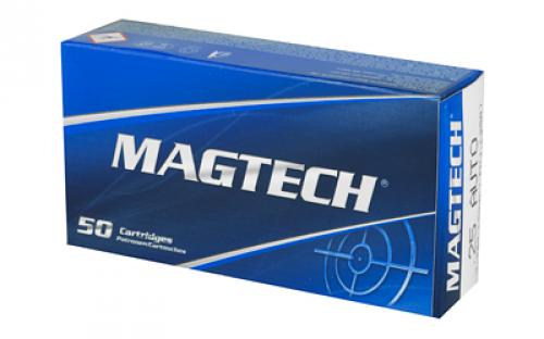 Magtech Sport Shooting, 25ACP, 50 Grain, Full Metal Case, 50 Round Box 25A