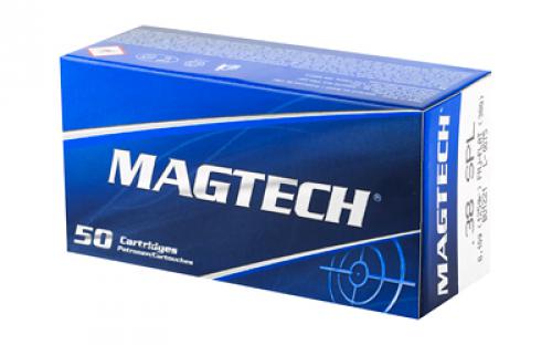 Magtech Sport Shooting, 38 Special, 125 Grain, Full Metal Jacket, Flat, 50 Round Box 38Q