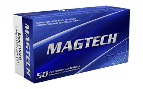 Magtech Sport Shooting, 9MM, 115 Grain, Jacketed Hollow Point, 50 Round Box 9C