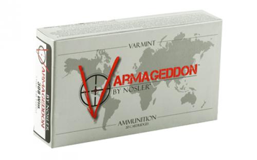 NOSLER Varmageddon, 308 Win, 110 Grain, Flat Base Tipped, 20 Round Box 40272