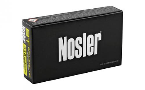 NOSLER Ballistic Tip Hunting, 6.5 Creedmoor, 120 Grain, Rifle Ammunition, 20 Round Box 42050