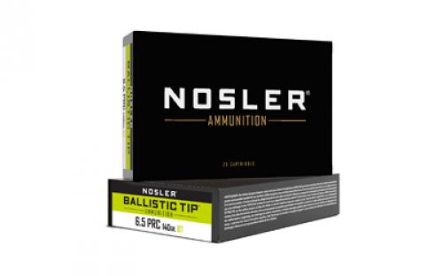 NOSLER Match Grade, 6.5 Creedmoor, 140 Grain, Custom Competition Hollow Point Bullet, 20 Rounds Per Box 43455