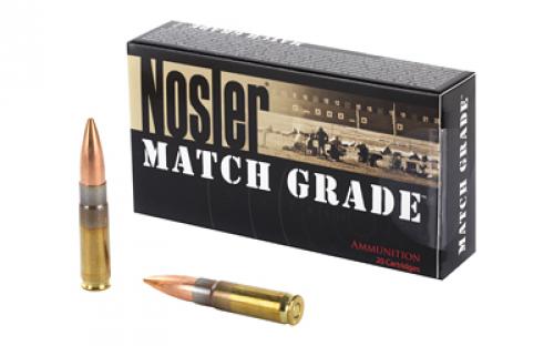 NOSLER Match, 300 AAC Blackout, 220 Grain, Custom Competition, Subsonic, 20 Round Box 51275