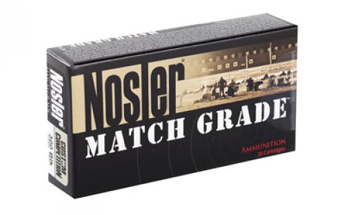 NOSLER Match, 300 AAC Blackout, 220 Grain, Custom Competition, Subsonic, 20 Round Box 51275