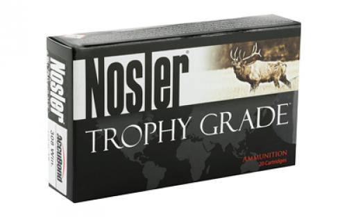 NOSLER Rifle, 308 Win, 150 Grain, AccuBond, 20 Round Box 60056