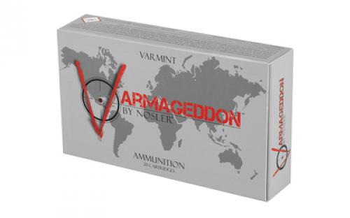 NOSLER Varmageddon, 6MM Creedmoor, 70 Grain, Flat Base Tipped, 20 Round Box 65170