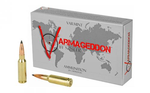 NOSLER Varmageddon, 6.5 Grendel, 90 Grain, Flat Base Tipped, 20 Round Box 65182