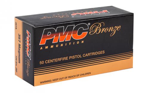 PMC Bronze, 357MAG, 158 Grain, Jacketed Soft Point, 50Round Box 357A