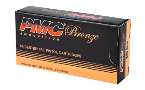 PMC Bronze 380ACP, 90 Grain Full Metal Jacket, 50 Round Box 380A