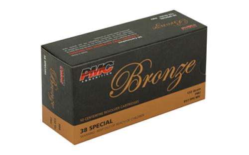 PMC Bronze, 38 Special, 132 Grain, Full Metal Jacket, 50 Round Box 38G