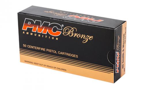 PMC Bronze, 40S&W, 180 Grain, Full Metal Jacket, 50 Round Box 40E