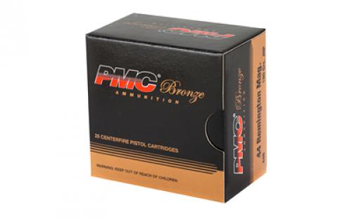 PMC Bronze, 44 Mag, 180 Grain, Jacketed Hollow Point, 25 Round Box 44B