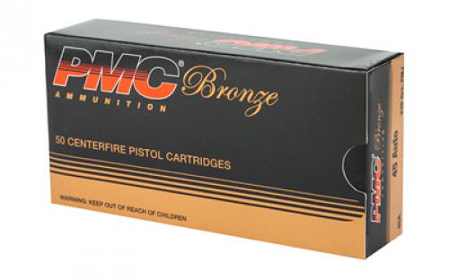 PMC Bronze, 45ACP, 230 Grain, Full Metal Jacket, 50 Round Box 45A