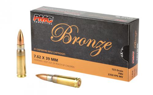 PMC Bronze, 762X39, 123 Grain, Full Metal Jacket, 20 Round Box 7.62A