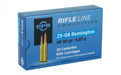 Prvi Partizan Rifle, 25-06 Rem, 90 Grain, Hollow Point, 20 Round Box PP2506H