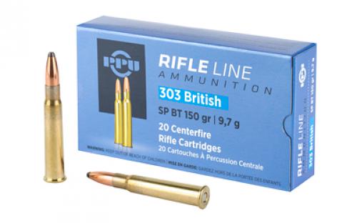 Prvi Partizan Rifle, 303 British, 150 Grain, Soft Point, 20 Round Box PP303S1