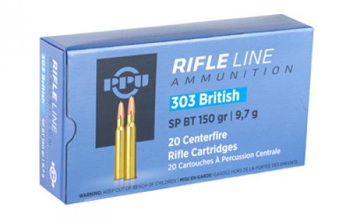 Prvi Partizan Rifle, 303 British, 150 Grain, Soft Point, 20 Round Box PP303S1