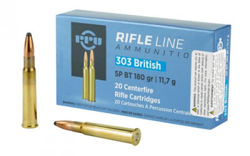 Prvi Partizan Rifle, 303 British, 180 Grain, Soft Point, 20 Round Box PP303S2