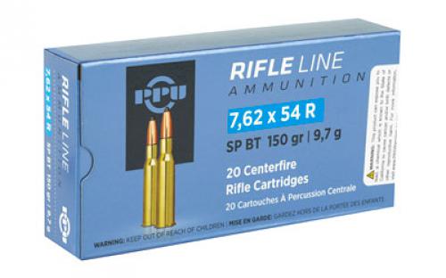 Prvi Partizan Rifle, 7.62X54R, 150 Grain, Soft Point, 20 Round Box PP76254S