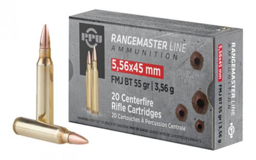 Prvi Partizan RangeMaster, 556NATO, 55 Grain, Full Metal Jacket, 20 Round Box PPRM5561