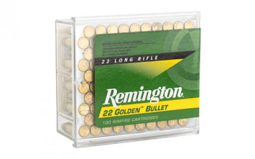 Remington High Velocity, 22LR, 40 Grain, Round Nose, 100 Round Box 21276