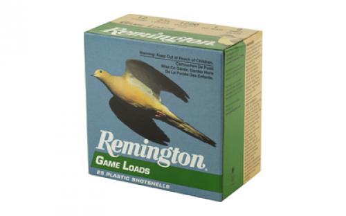 Remington Game Load, 12 Gauge, 2.75", #8, 3.25 Dr, 1 oz., 25 Round Box 20032