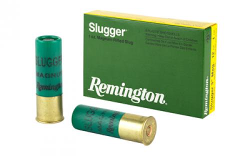 Remington Slugger, 12 Gauge, 3, Max Dram, 1 oz., Rifled Slug, 5 Round Box 20270