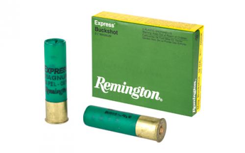 Remington Express, 12 Gauge, 3.5, 00 Buck, Max Dram, Buckshot, 18 Pellets, 5 Round Box 20280