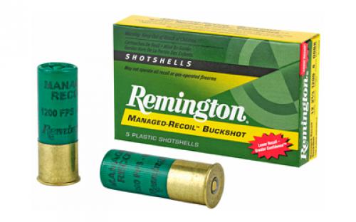 Remington Express, Managed Recoil, 12 Gauge, 2.75, 00 Buck, 3 Dr Buckshot, 8 Pellets, 5 Round Box 20282