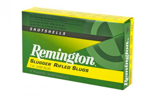 Remington Slugger, 12 Gauge, 2.75", 1oz, Rifled Slug, 5 Round Box 20300