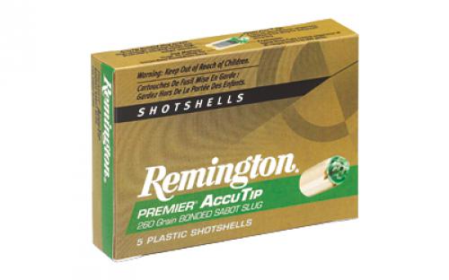 Remington AccuTip, 20 Gauge, 3, 260 Grain, Sabot Slug, 5 Round Box 20498