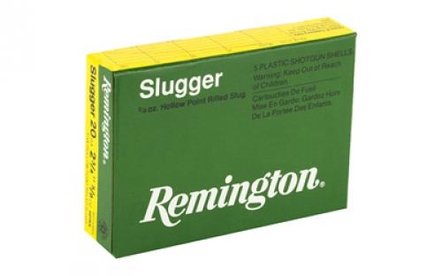 Remington Slugger, 20 Gauge, 2.75", 5/8 oz., Rifled Slug, 5 Round Box 20616